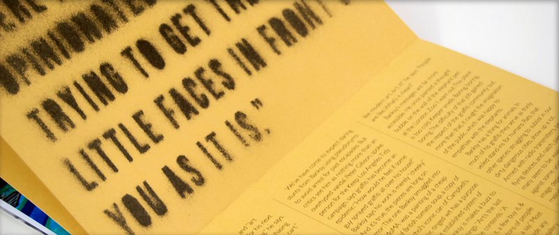 Vicinity Magazine Banksy Article 2 / Editorial Design