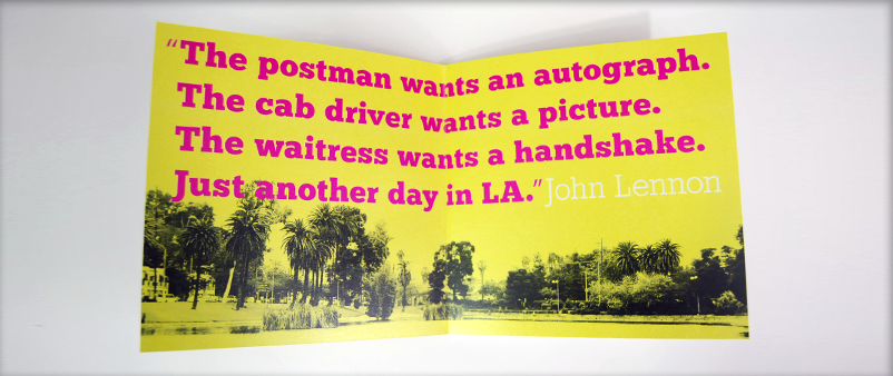 Vicinity Magazine End Page / Editorial Design