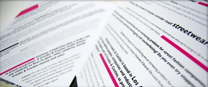 Vicinity Magazine Crooks & Castles Article 1 / Editorial Design