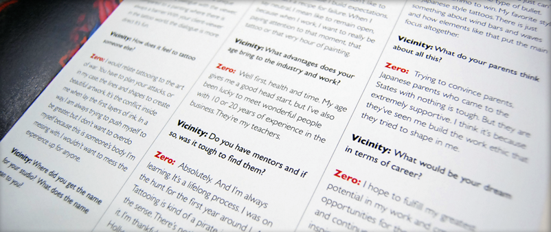 Vicinity Magazine Tattoo Article 2 / Editorial Design